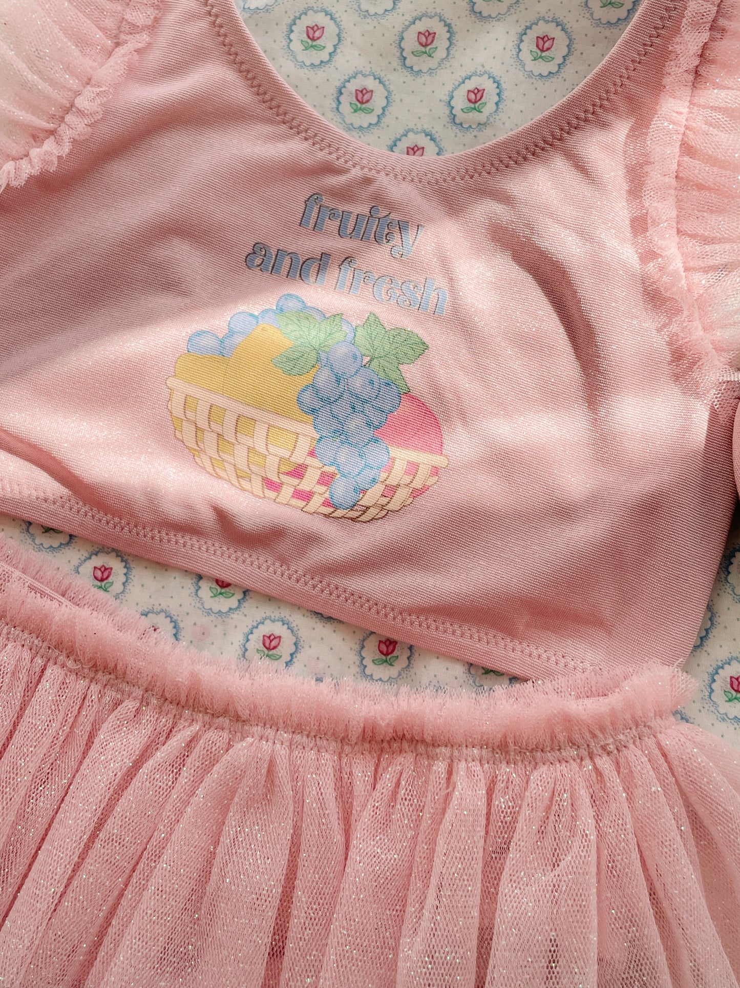 Amandine Swimsuit- Powder Pink- Girls Swimwear