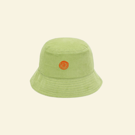 Oupah Spiral Bucket Hattie corduroy bucket hat in Matcha Green