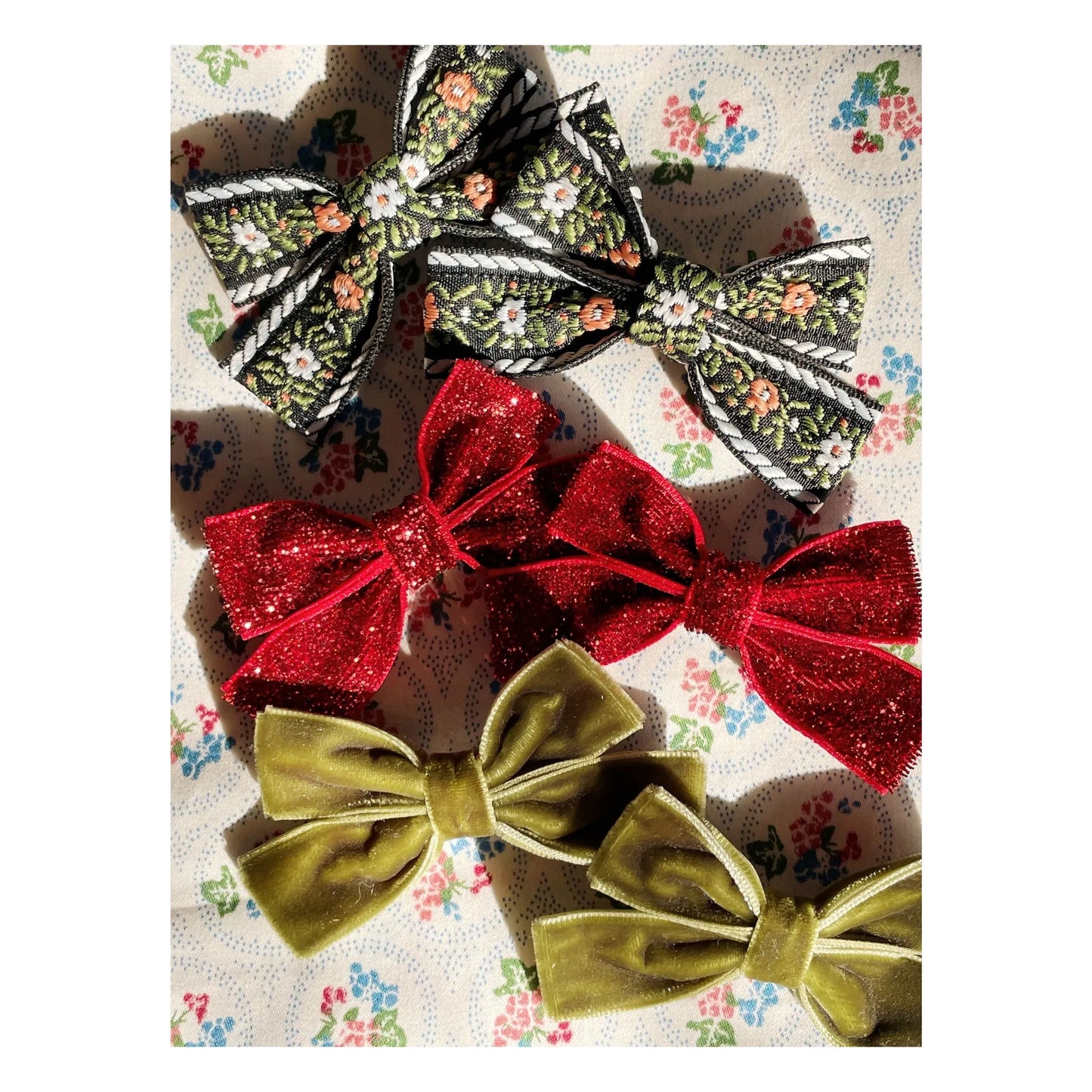 6 Pack Micki Bow Hair Clips
