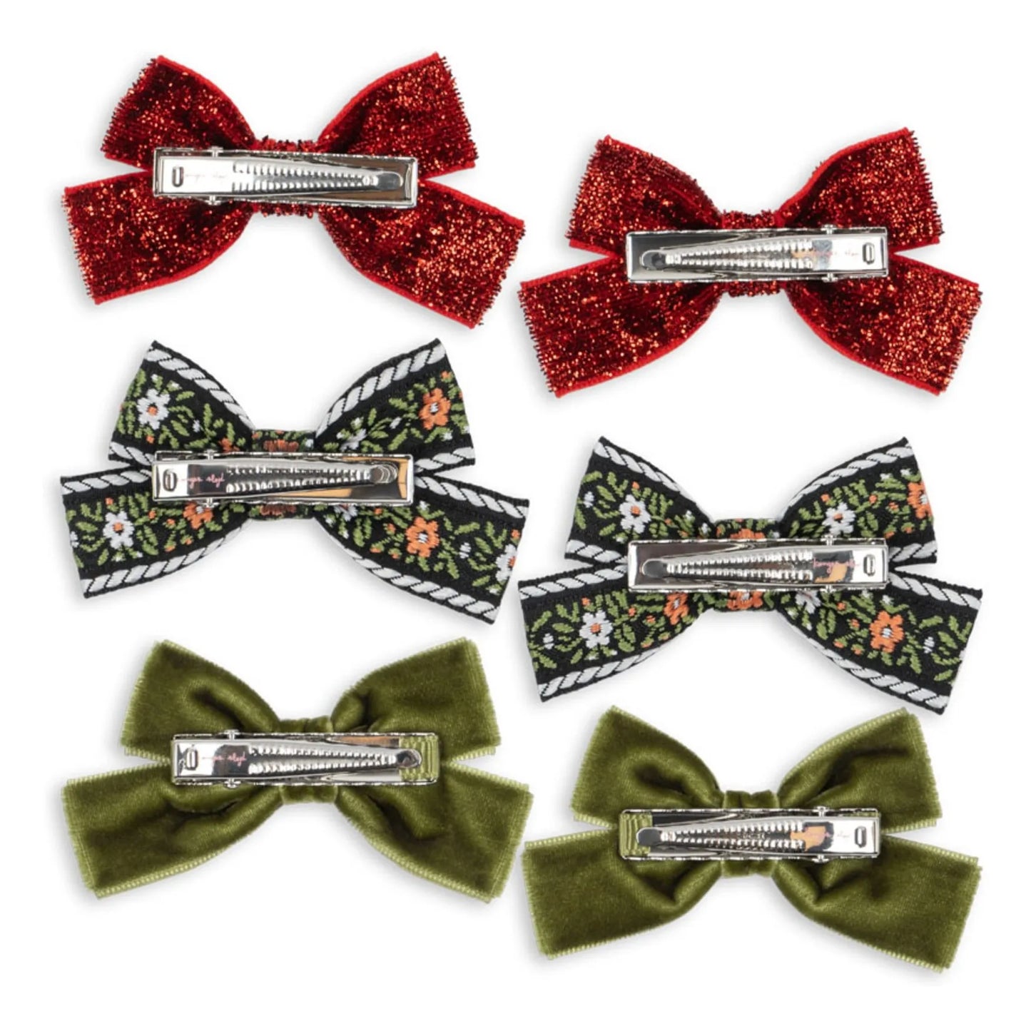6 Pack Micki Bow Hair Clips