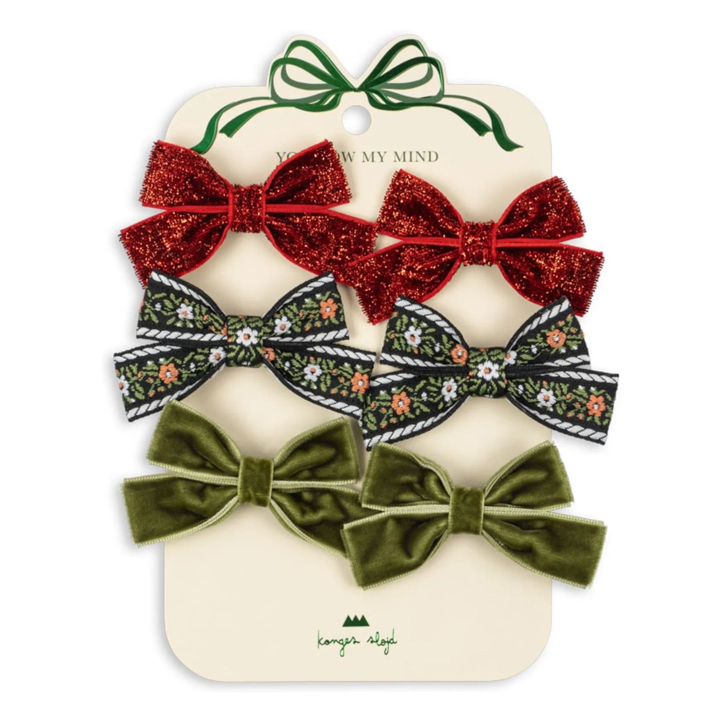 6 Pack Micki Bow Hair Clips