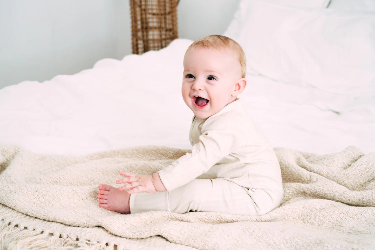 Sunny Stripe- Sleepsuit