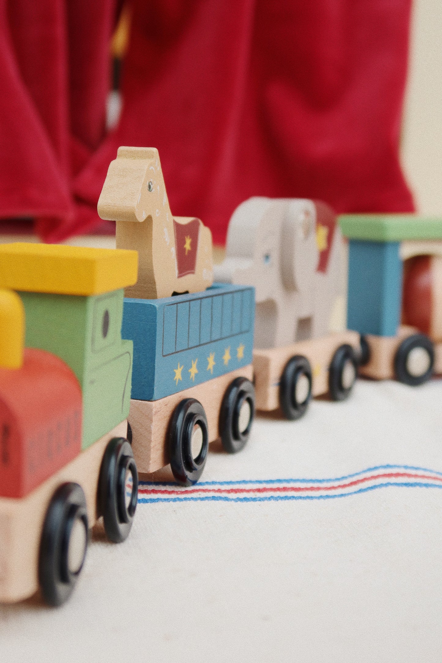 Wooden Animal Train