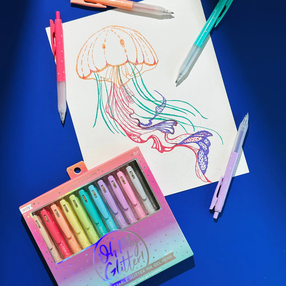 Oh My Glitter! Gel Pens - Set Of 12
