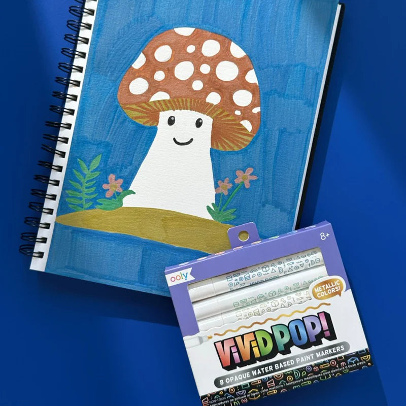 Vivid Pop!: Opaque Water-Based Paint Markers - Metallic