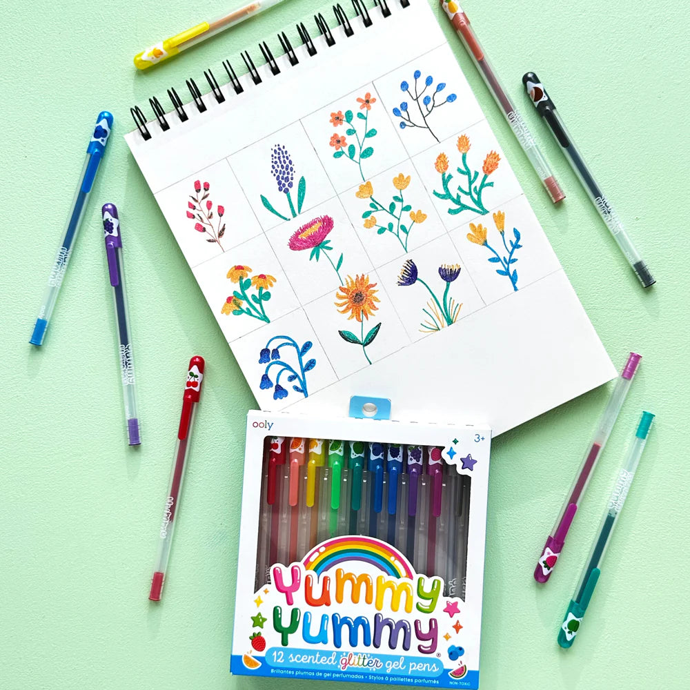 Yummy Yummy Scented Glitter Gel Pens 2.0 - Set Of 12