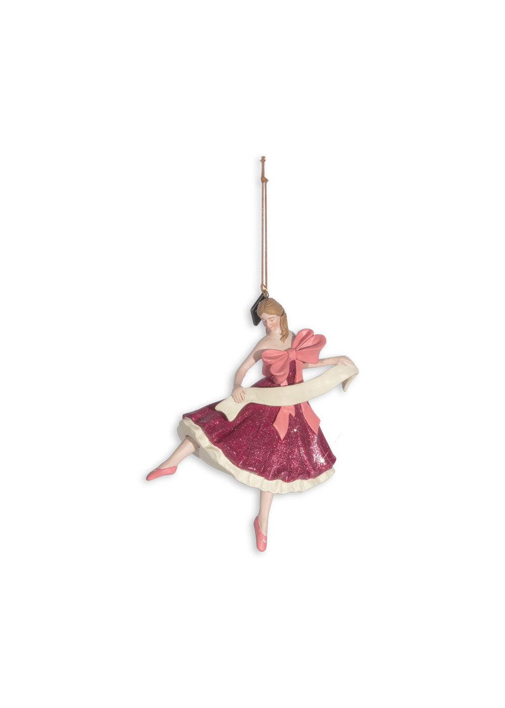 Christmas Bow Ballerina Ornament