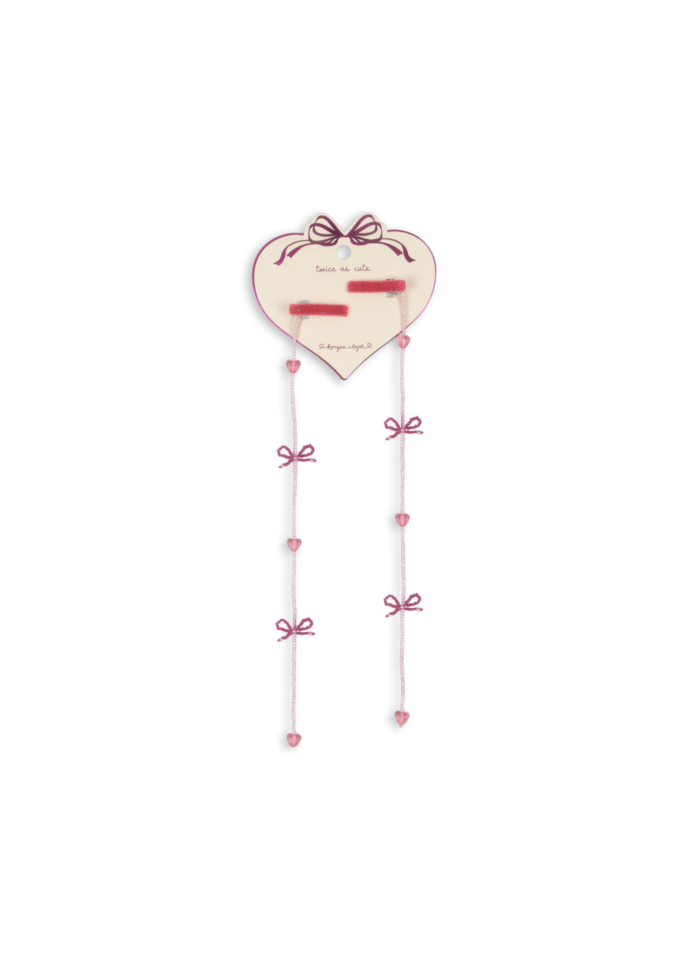 Pearly Tassel Hair Clip- Pink