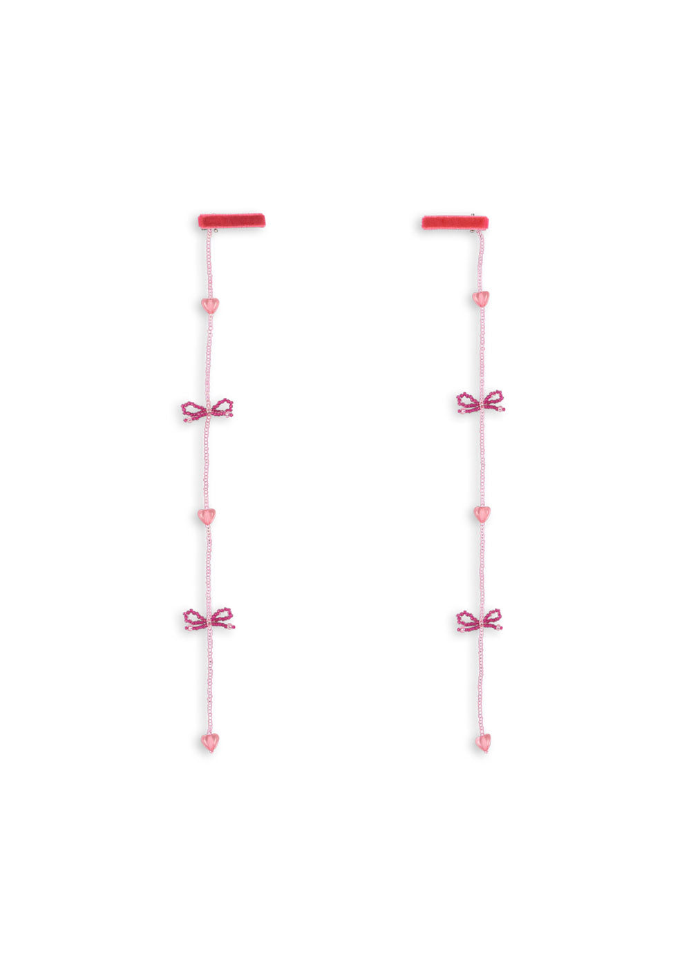 Pearly Tassel Hair Clip- Pink