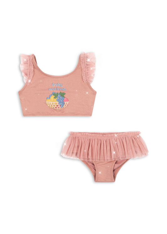 Amandine Swimsuit- Powder Pink- Girls Swimwear