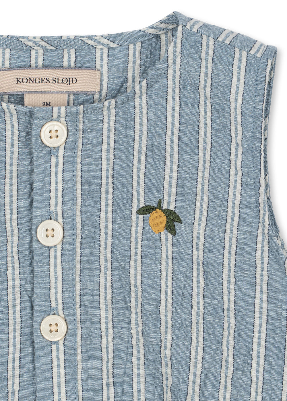 Elliot Romper- Trio Bleu Stripe- Baby Wear