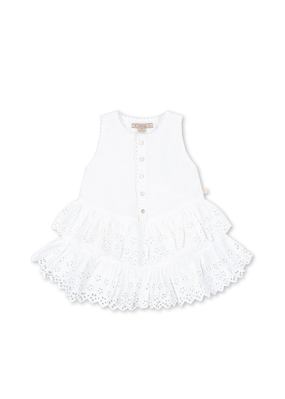 Evelina Dress- Bright White- Girls Summer Dress