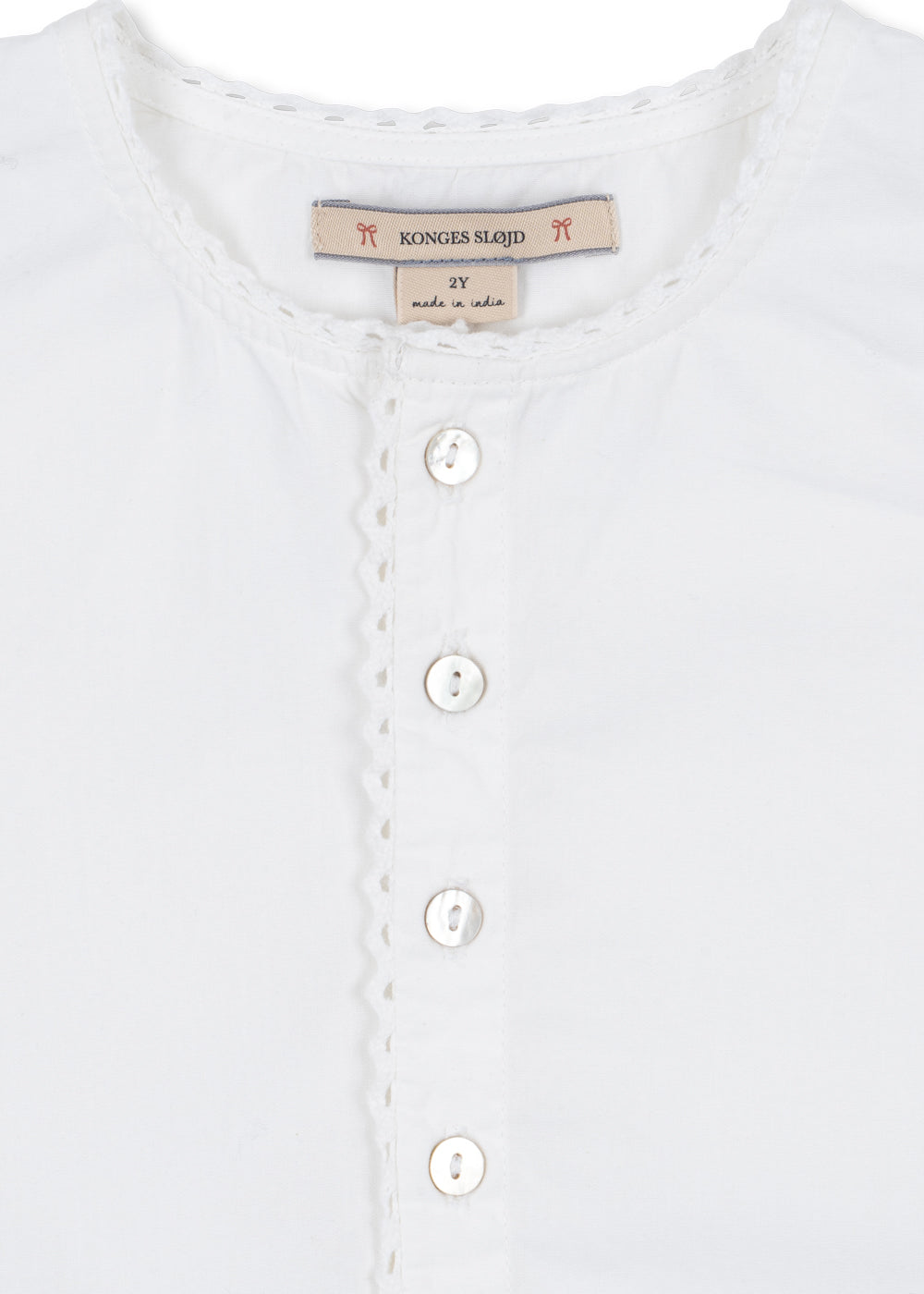 Evelina Dress- Bright White- Girls Summer Dress