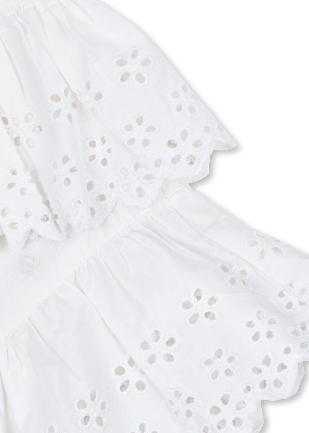 Evelina Dress- Bright White- Girls Summer Dress