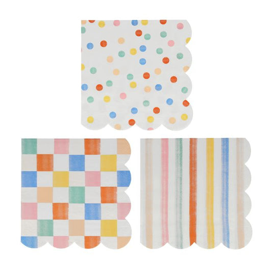Colorful Pattern Large Napkins