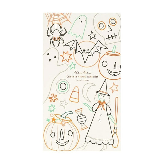 Halloween Coloring Tablecloth