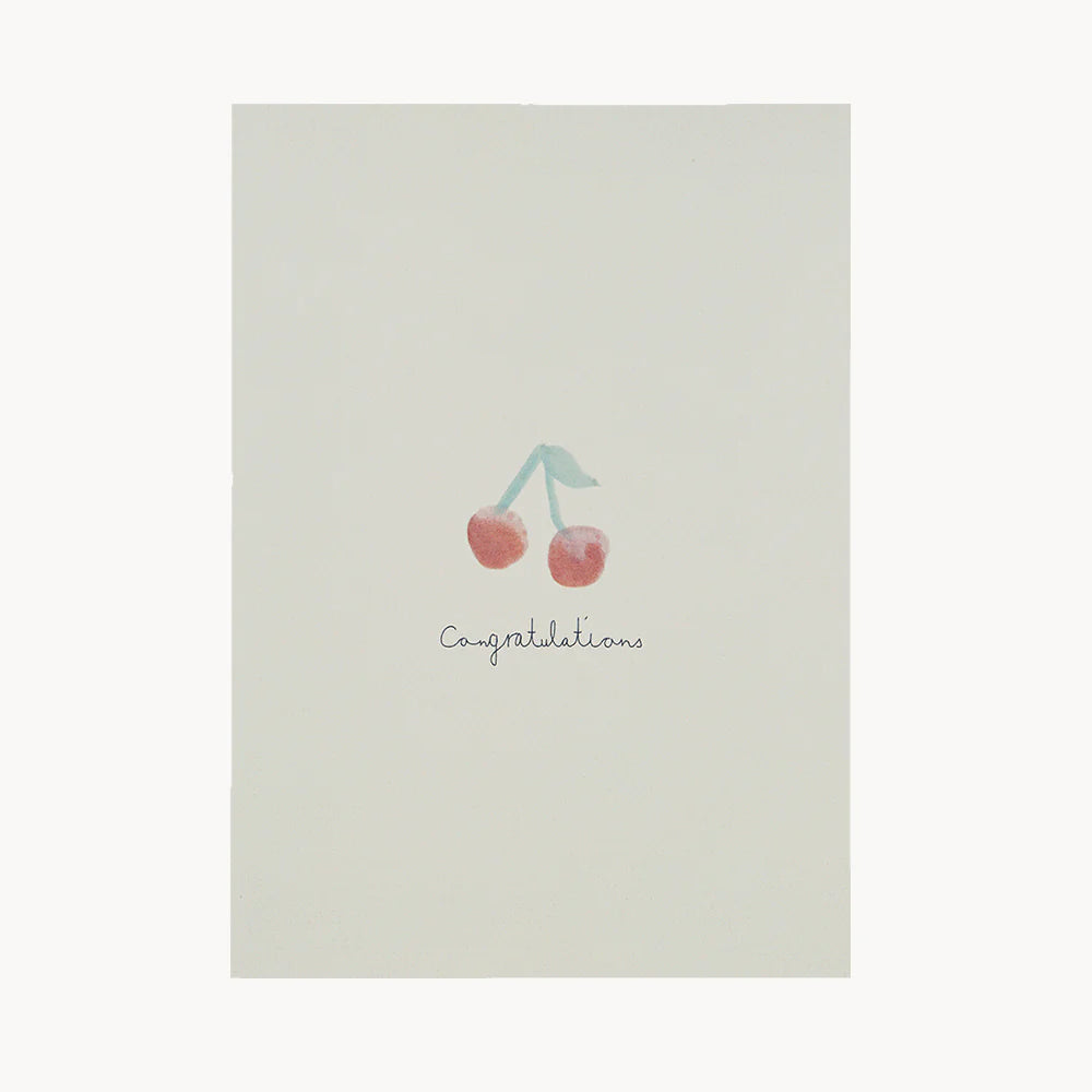 Congratulations Cherries- Greeting Card