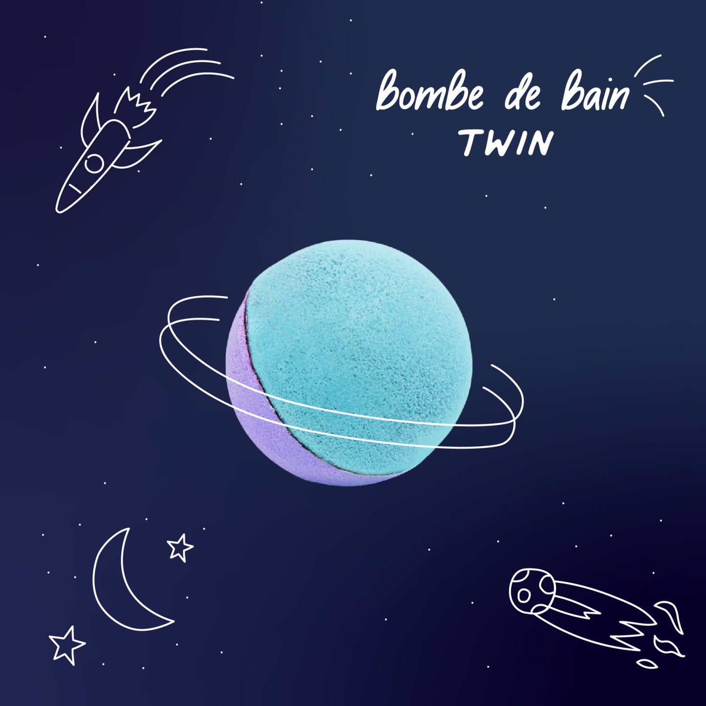 Twin Blue & Violet - Children's Bath Bomb
