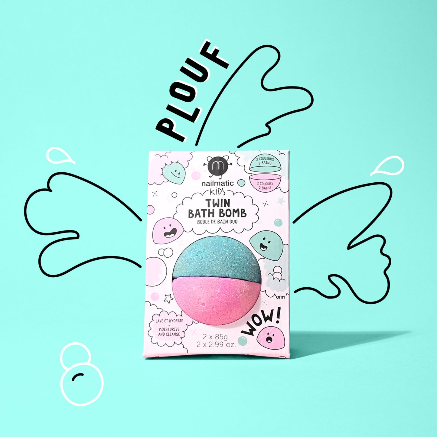 Twin Pink & Lagoon - Children's Bath Bomb