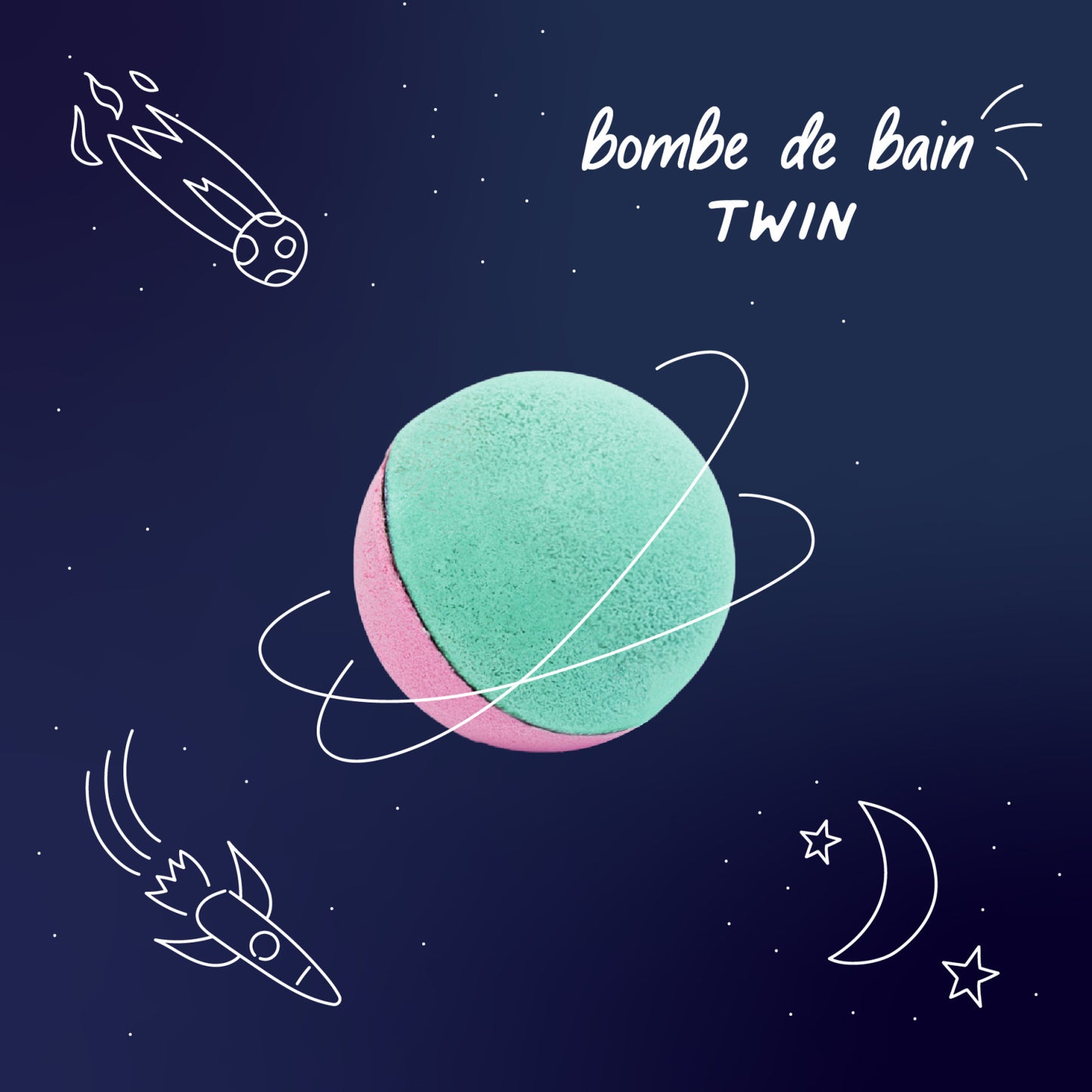 Twin Pink & Lagoon - Children's Bath Bomb