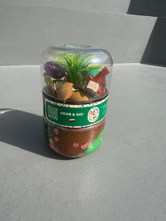 Grab & Go Playdough Jar- Woodland