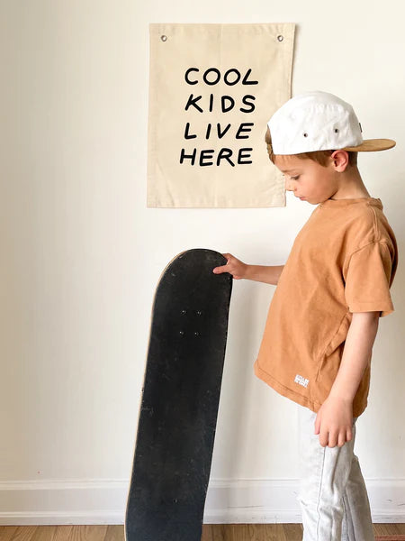 Cool Kids Live Here- Wall Banner