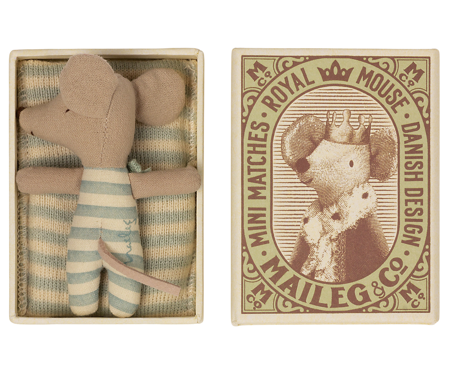 Blue Baby Mouse in Matchbox