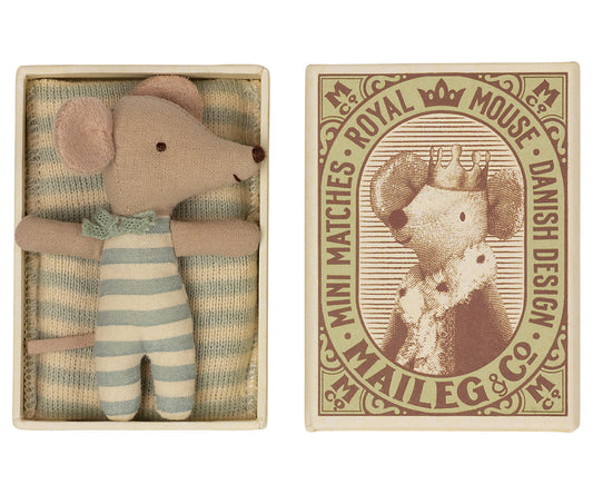 Blue Baby Mouse in Matchbox