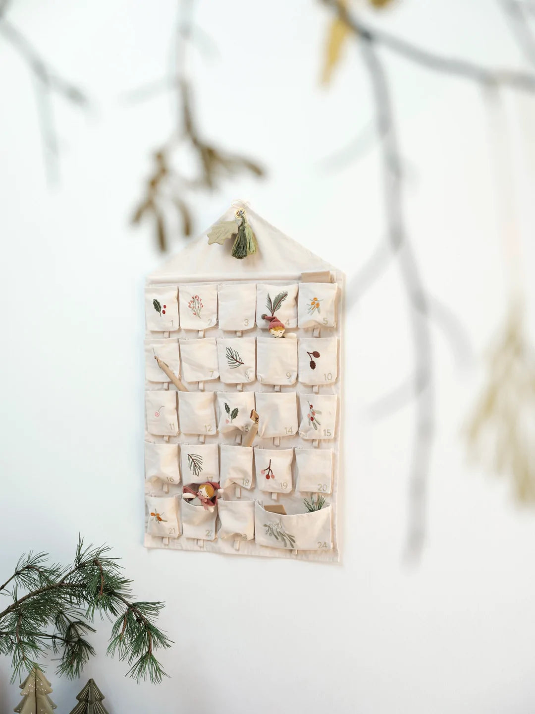 Fabric Christmas Advent Wall Calendar