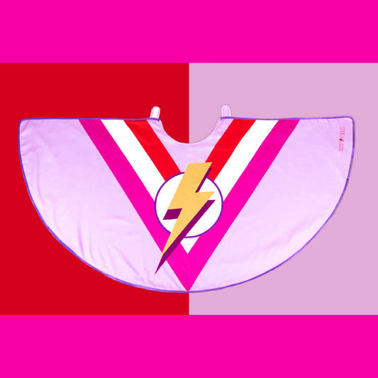 Super Flash Lightning Cape- Pink