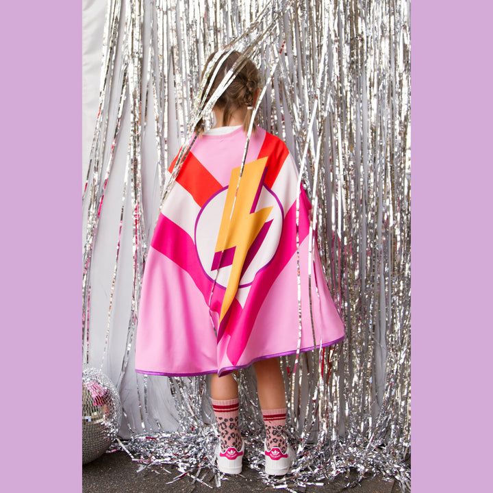 Super Flash Lightning Cape- Pink