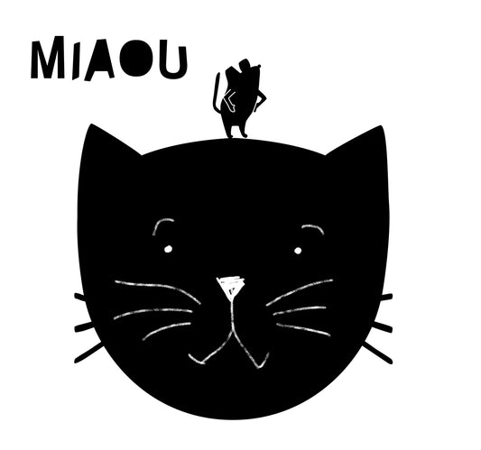 Miaou- Blackboard Stickers