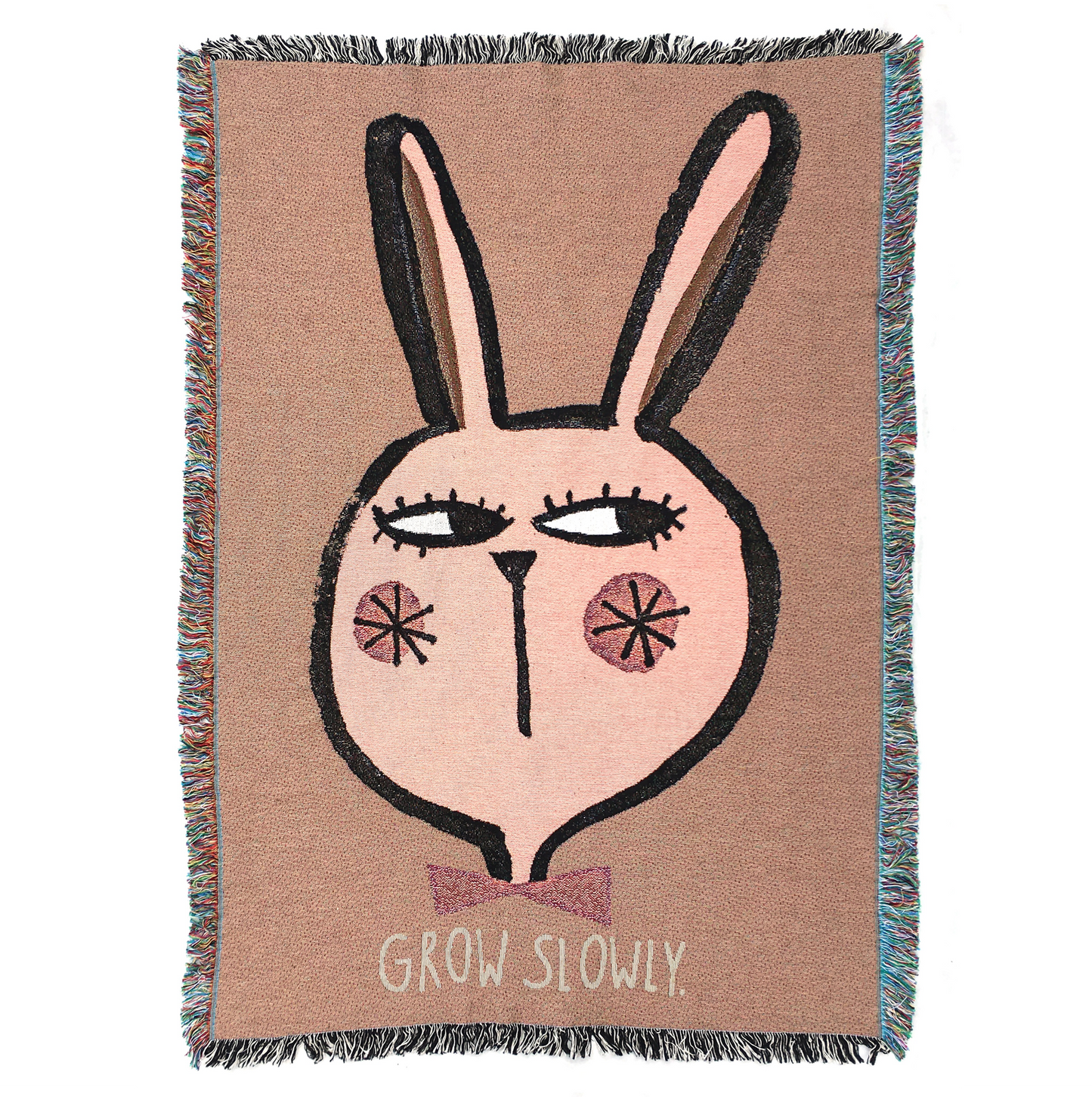Grow Slowly- Wall Tapestry Rabbit