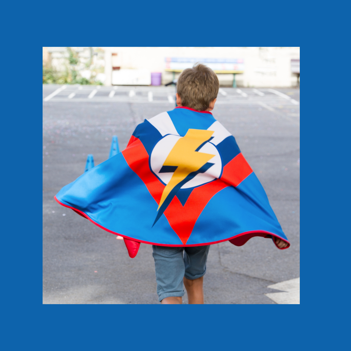 Super Flash Lightning Cape- Blue