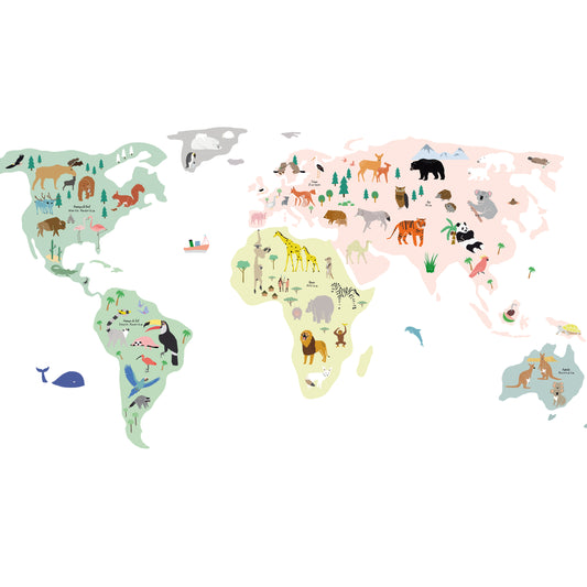The Giant World Map- Stickers