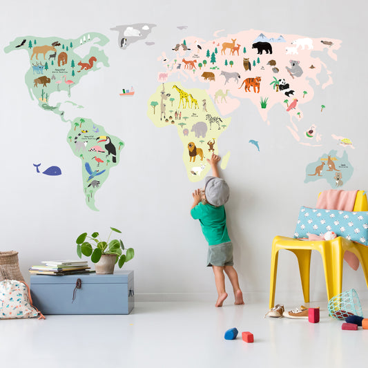 The Giant World Map- Stickers
