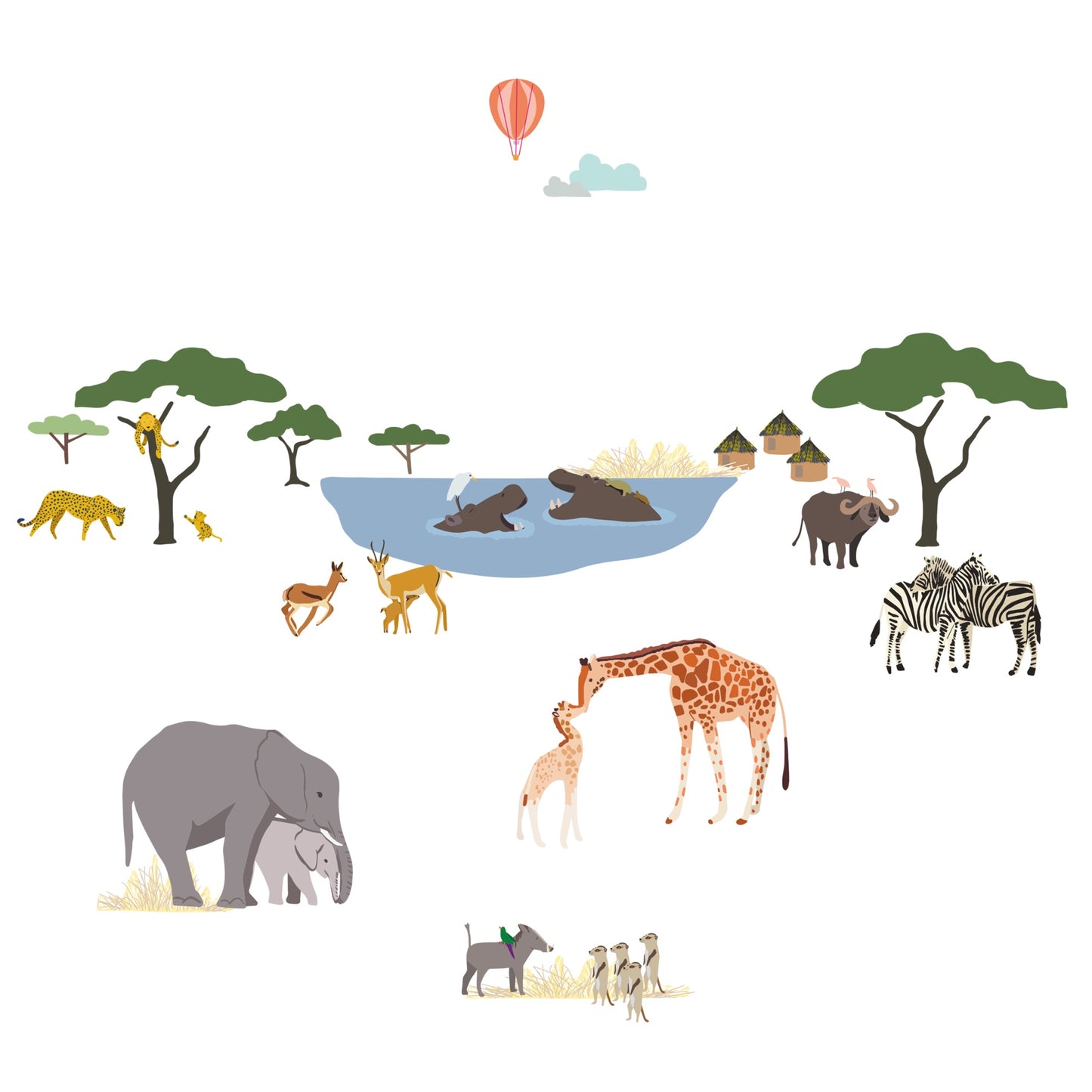 Safari Easy Stickers