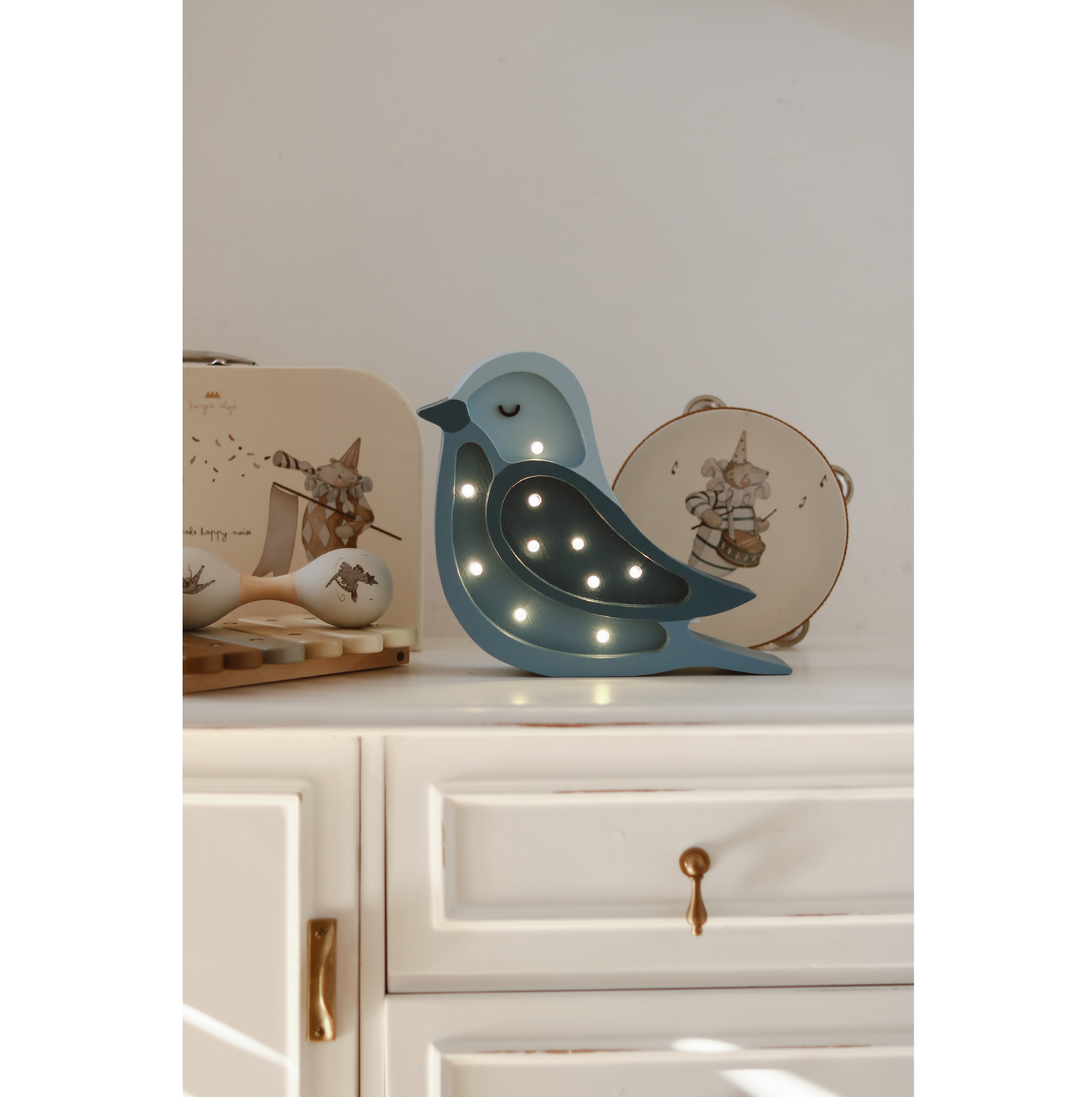 Little Bird Mini Blue Lamp