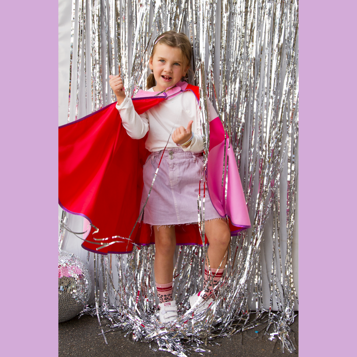 Super Flash Lightning Cape- Pink