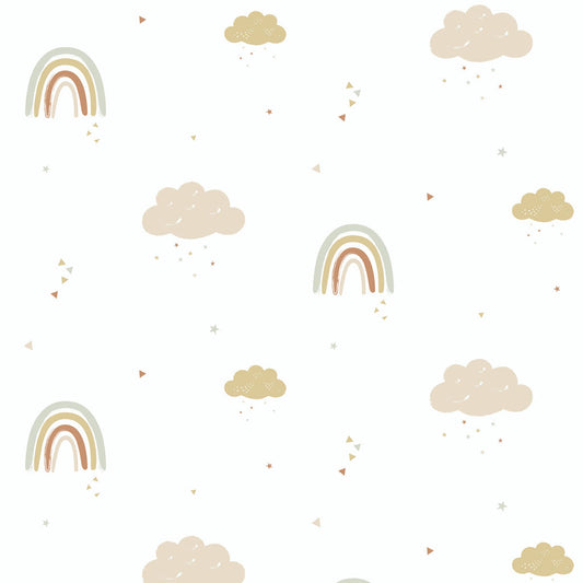 Clouds & Rainbows Wallpaper