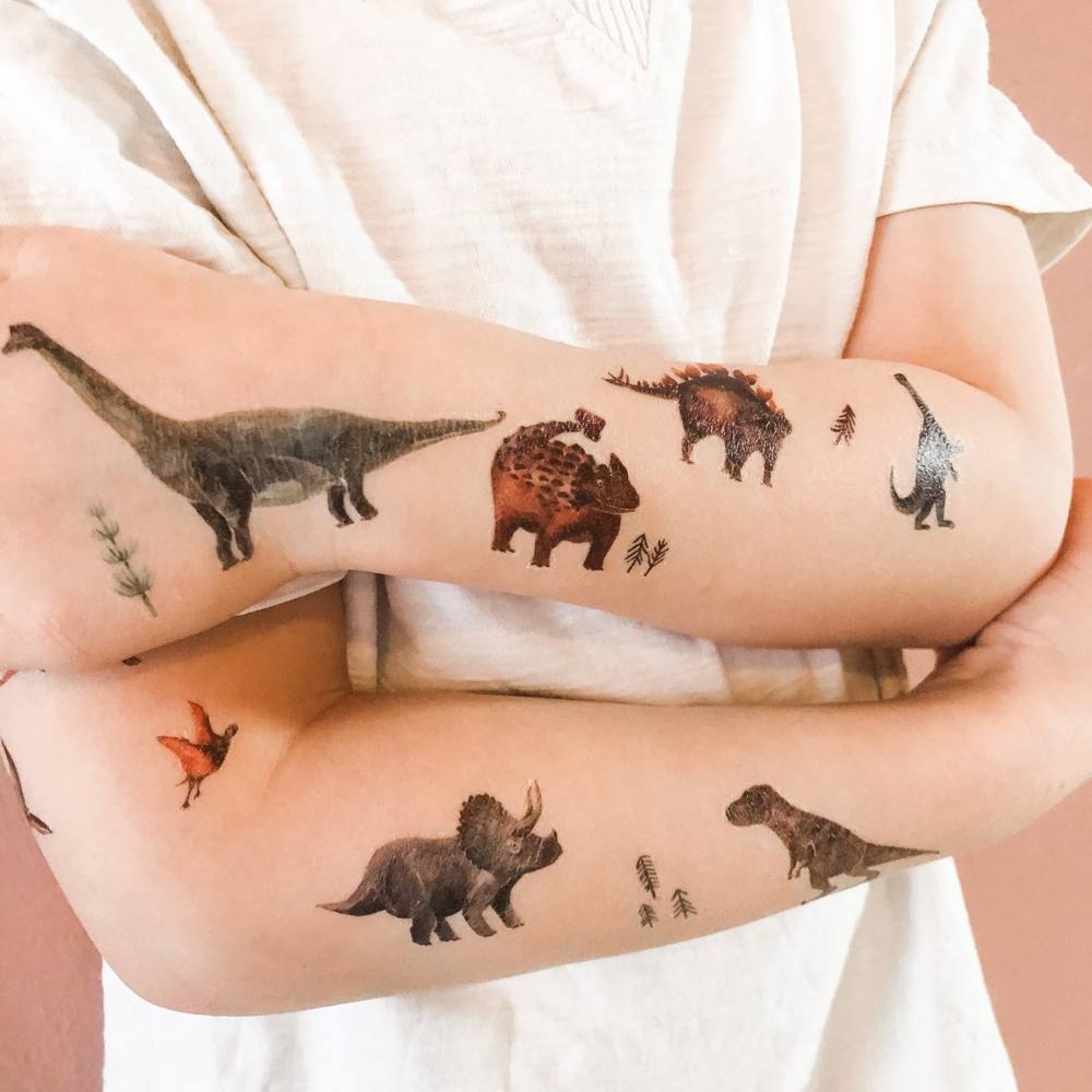 Dinosaurs Organic Tattoo