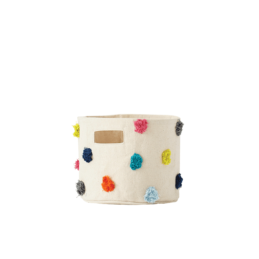 MultiColor PomPom Mini Basket