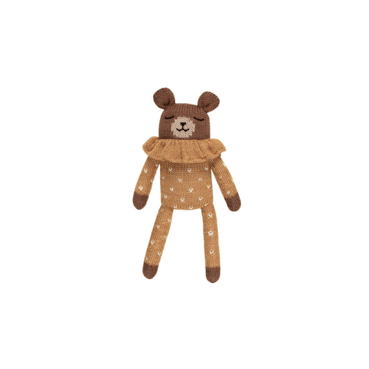 Teddy in Ochre Dotted Pyjamas