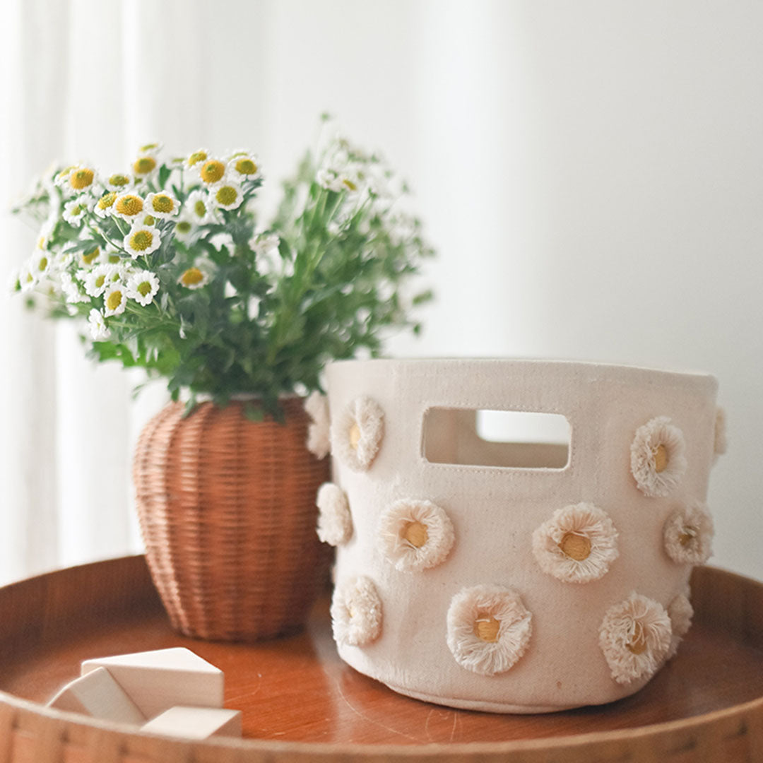 Daisy Daisy PomPom Mini Basket