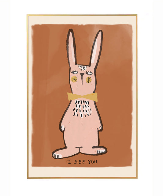 “I See you” Rabbit Poster