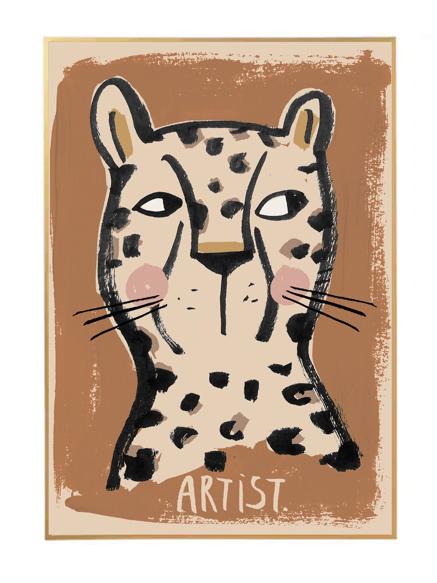 Leopard Artist Poster