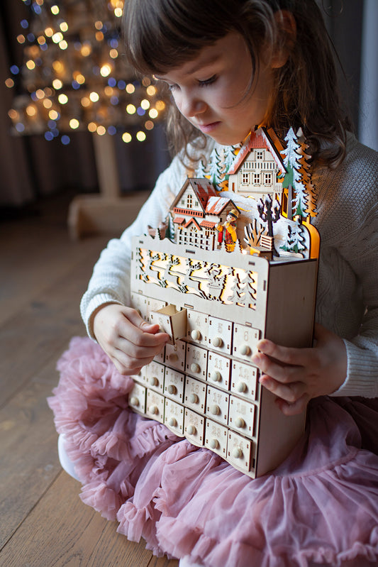 Wooden Christmas Advents Calendar